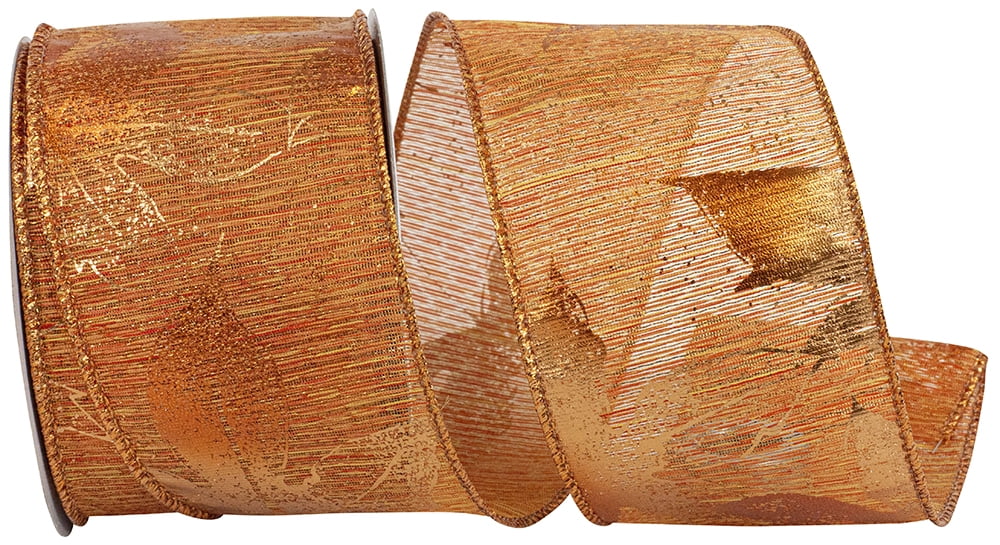 Reliant Ribbon - 94173W-958-40F, Ribbon, Burnt Orange, 2-1/2 Inch, 10 ...