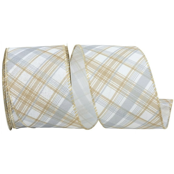 Reliant Ribbon - 94183W-750-40F, Ribbon, Natural, 2-1/2 Inch, 10 Yards