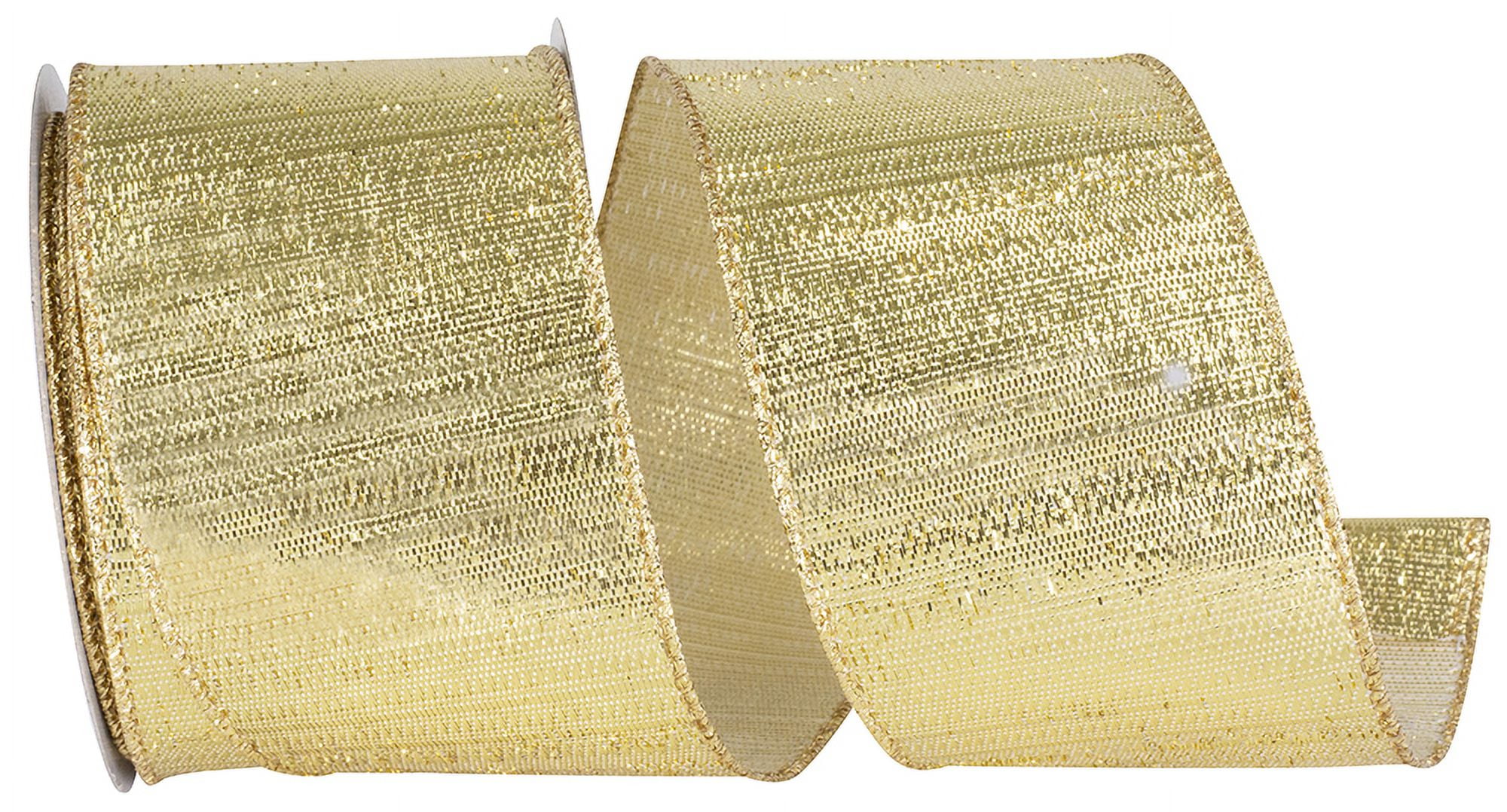 Reliant Ribbon - 94247W-035-40F, Ribbon, Gold, 2-1/2 Inch, 10 Yards ...
