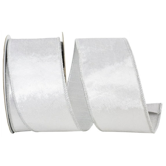 Reliant Ribbon - 94248W-070-40D, Ribbon, Silver, 2-1/2 Inch, 5 Yards