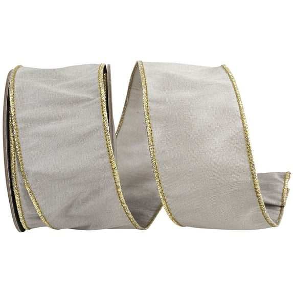 Reliant Ribbon - 94380W-075-40F, Ribbon, Platinum, 2-1/2 Inch, 10 Yards