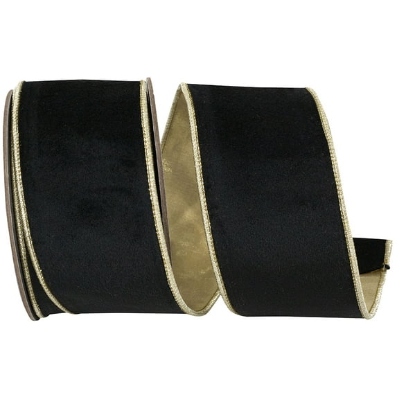 Reliant Ribbon - 94413W-031-40D, Ribbon, Black, 2-1/2 Inch, 5 Yards