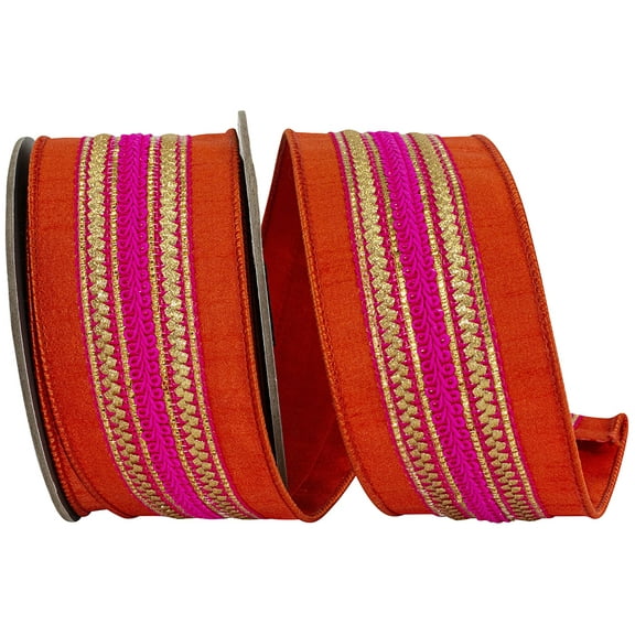 Reliant Ribbon - 94457W-085-40D, Ribbon, Copper, 2-1/2 Inch, 5 Yards