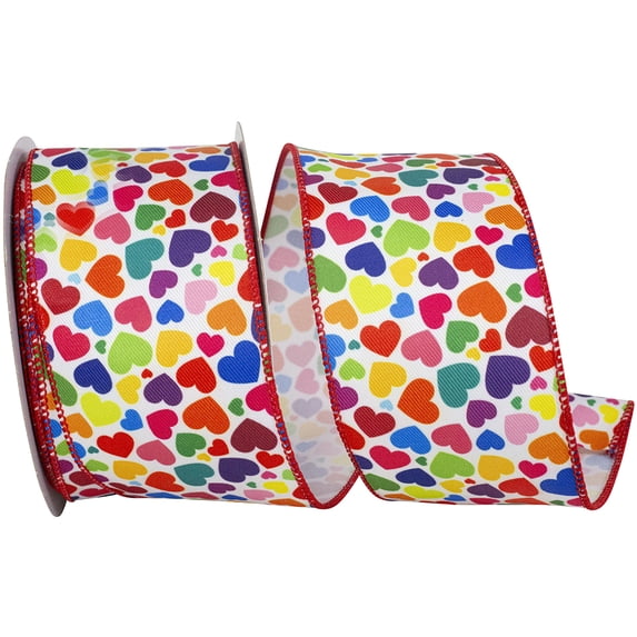 Reliant Ribbon - 94523W-001-40F, Ribbon, Multi, 2-1/2 Inch, 10 Yards