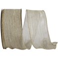 thumbnail image 1 of Reliant Ribbon - 97597W-901-40J, Crushed Mesh Value Wired Edge Ribbon, Champagne, 2-1/2 Inch, 25 Yards, 1 of 1