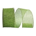thumbnail image 1 of Reliant Ribbon - 97713W-510-40F, Grand Net Glitter Wired Edge Ribbon, Emerald, 2-1/2 Inch, 10 Yards, 1 of 1