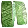 thumbnail image 1 of Reliant Ribbon - 97713W-510-40J, Grand Net Glitter Wired Edge Ribbon, Emerald, 2-1/2 Inch, 25 Yards, 1 of 1