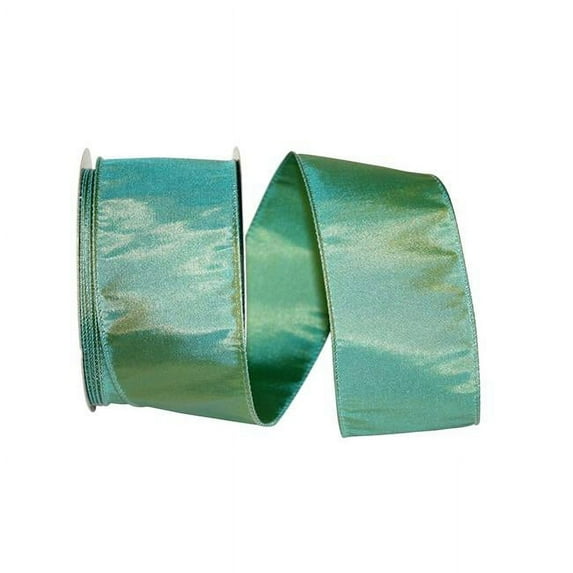 Reliant Ribbon - 97895W-915-40J, Katy May 2 Wired Edge Ribbon, Jade, 2-1/2 Inch, 25 Yards