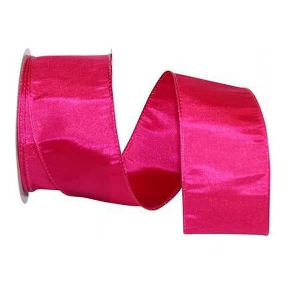 Reliant Ribbon - 97895W-963-40J, Katy May 2 Wired Edge Ribbon, Azalea, 2-1/2 Inch, 25 Yards
