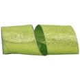 thumbnail image 1 of Reliant Ribbon - 97896W-204-10F, Glitter Lame Wired Edge Ribbon, Lime, 4 Inch, 10 Yards, 1 of 1