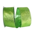 thumbnail image 1 of Reliant Ribbon - 97896W-204-40J, Glitter Lame Wired Edge Ribbon, Lime, 2-1/2 Inch, 25 Yards, 1 of 1