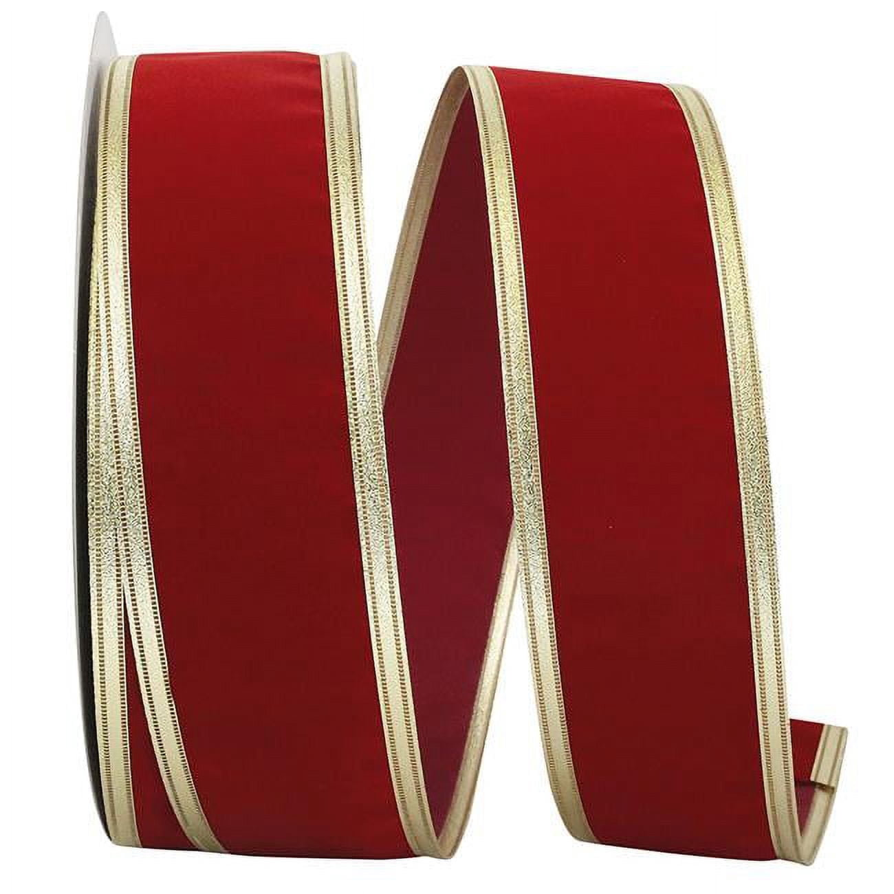 Reliant Ribbon - 99800W-908-40K, Velvet Dynasty Wired Edge Ribbon ...