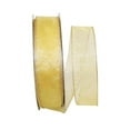 thumbnail image 1 of Reliant Ribbon - 99910W-035-09K, Sheer Glitz Value Wired Edge Ribbon, Gold, 1-1/2 Inch, 50 Yards, 1 of 1
