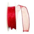 thumbnail image 1 of Reliant Ribbon - 99910W-222-09K, Sheer Glitz Value Wired Edge Ribbon, Fuchsia, 1-1/2 Inch, 50 Yards, 1 of 1