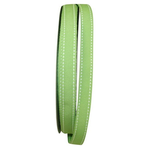 Reliant Ribbon Grosgrain All Occasion Lime Saddle Polyester Ribbon, 1800" x 0.62"