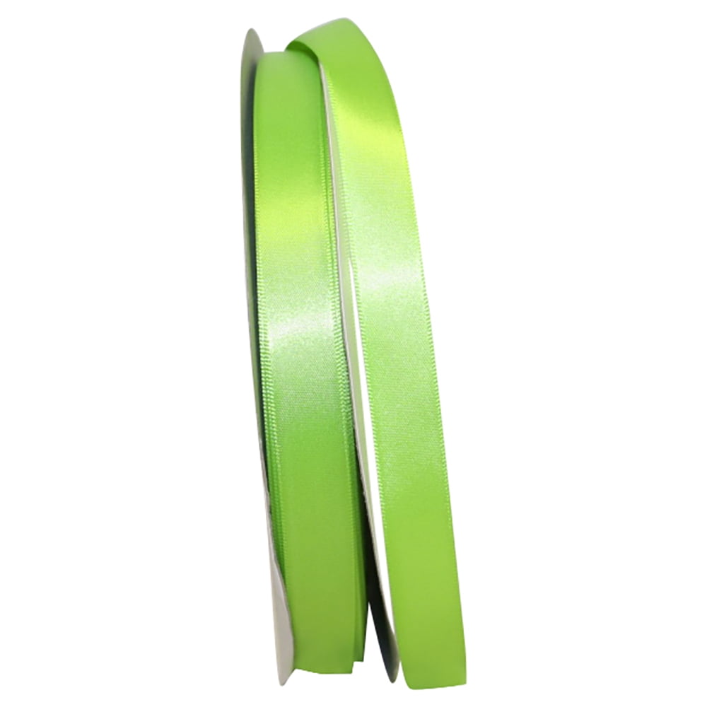 Reliant Ribbon Single Face Satin All Occasion Citrus Green Polyester Ribbon, 3600" x 0.62"