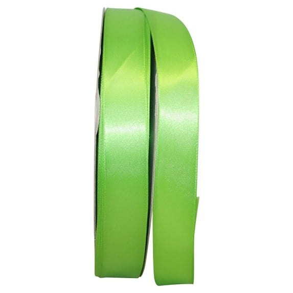 Reliant Ribbon Single Face Satin All Occasion Citrus Green Polyester Ribbon, 3600" x 0.87"