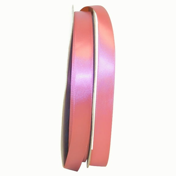 Reliant Ribbon Single Face Satin All Occasion Colonial Rose Polyester Ribbon, 3600" x 0.62"