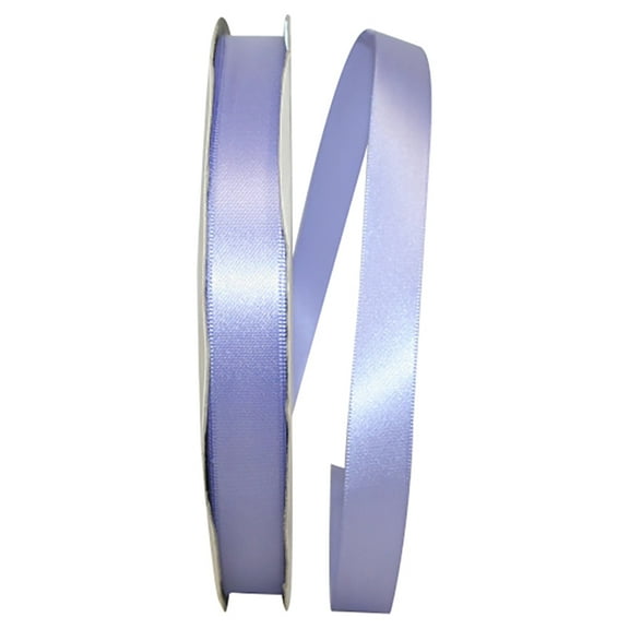 Reliant Ribbon Single Face Satin All Occasion Iris Purple Polyester Ribbon, 3600" x 0.62"