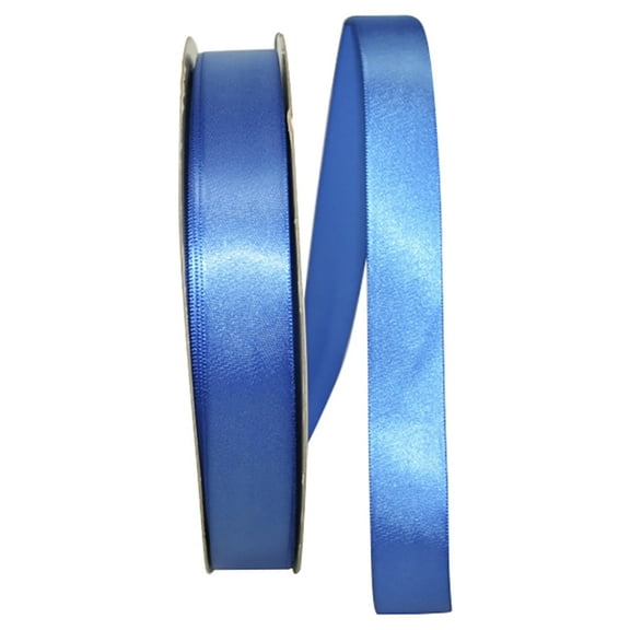 Reliant Ribbon - 5150-050-05C, Single Face Sfs Satin Ribbon, Royal, 7/8 Inch, 100 Yards