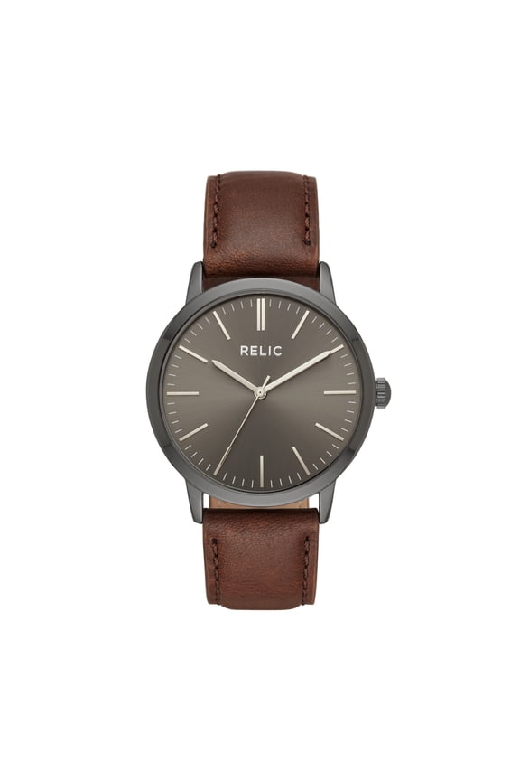 Men's Jeffrey Three-Hand, Gunmetal Alloy Watch