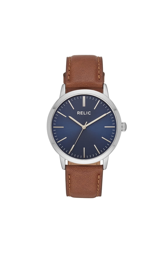 Men's Jeffrey Three-Hand, Silver-Tone Alloy Watch