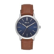 Relic Mens Jeffrey Three-Hand, Silver-Tone Alloy Watch