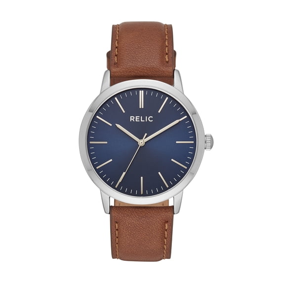 Relic Men's Jeffrey Three-Hand, Silver-Tone Alloy Watch