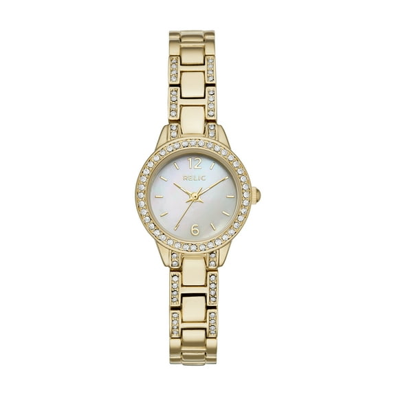 Relic by Fossil Women's Tenley Three-Hand, Gold-Tone Alloy Watch