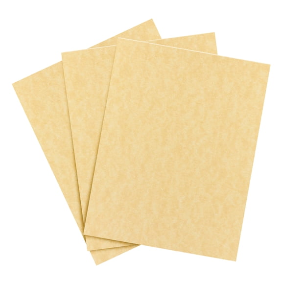 Relic Gold Parchment Paper – Great for Certificates, Menus and Wedding Invitations | 24lb Bond / 60lb Text / 90GSM | 8.5" x 11" (Letter Size) Paper for Writing, Copy, Printing | 100 Sheets per Pack