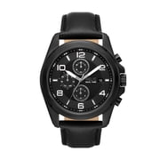 Relic Mens Daley Multifunction, Black Stainless Steel Watch