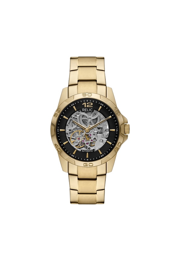by Fossil Men's Brennan Automatic, Gold-Tone Stainless Steel Watch