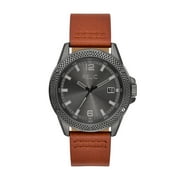 Relic by Fossil Mens Jackson Strap Three-Hand, Date Brown Leather Watch