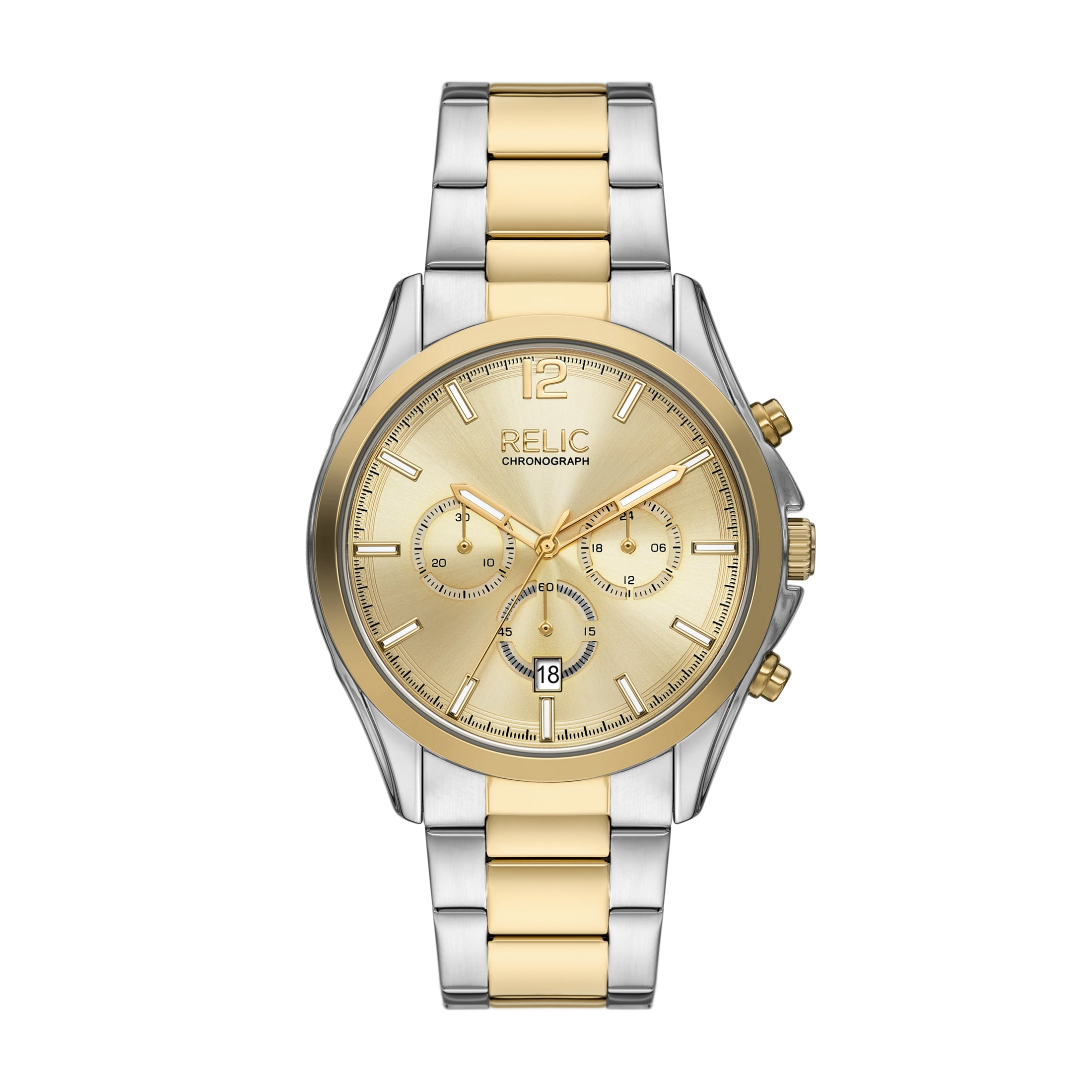 RELIC by Fossil Men's Logan Chronograph, Two-Tone Alloy Watch
