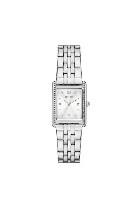 by Fossil Women's Alexandra Three-Hand, Silver-Tone Alloy Watch