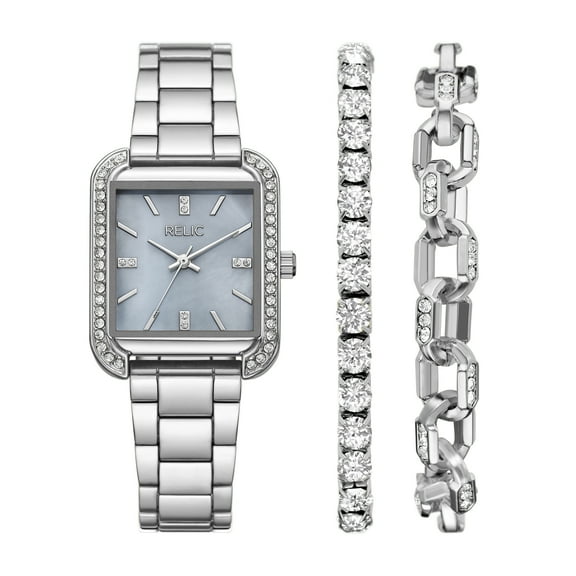 RelicbyFossil Women's Jenna Three-Hand Silver Alloy Watch