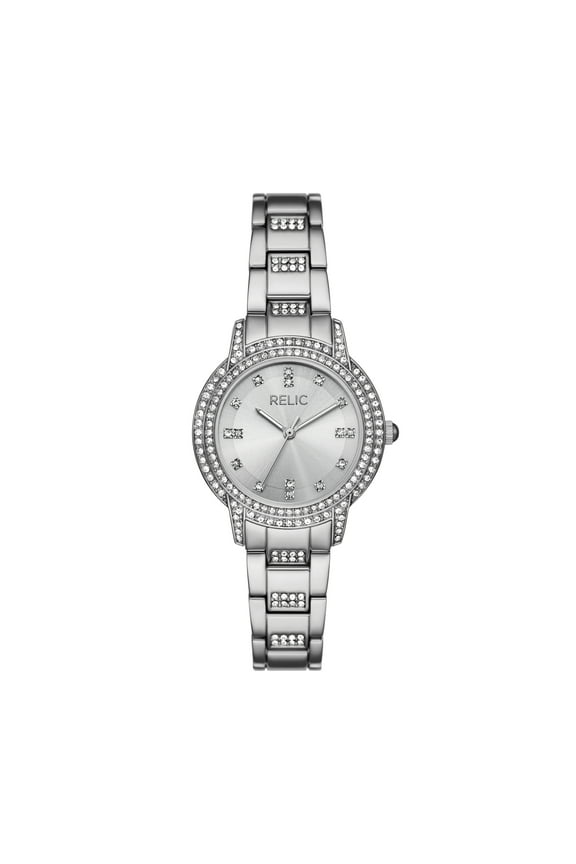 by Fossil Women's Marie Three-Hand, Silver-Tone Alloy Watch
