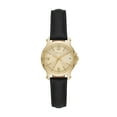 thumbnail image 1 of Relic by Fossil Women's Matilda Three-Hand Gold Tone Metal & Black Leather Watch, 1 of 3