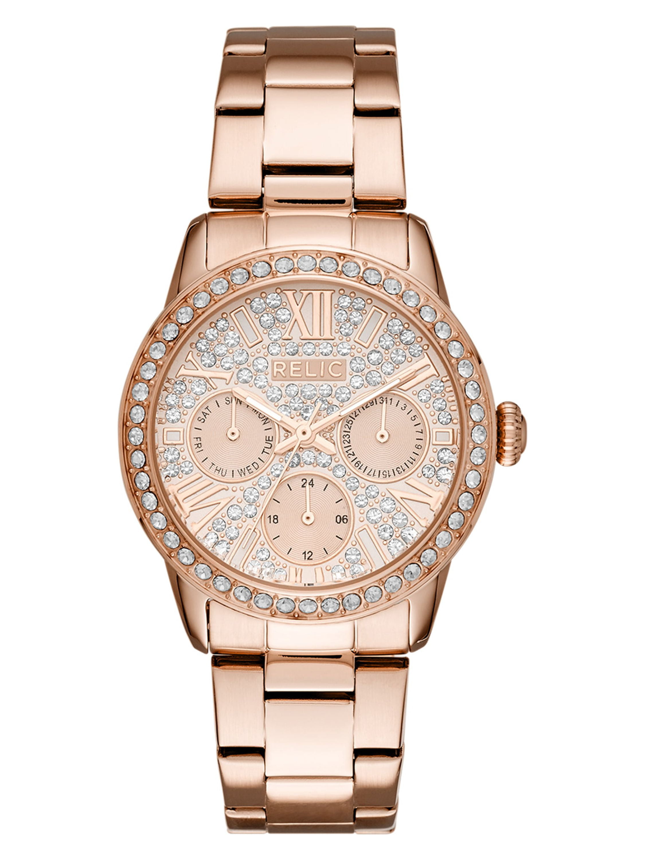 Relic by Fossil Women's Olivia Multifunction Stainless Steel Rose Gold ...