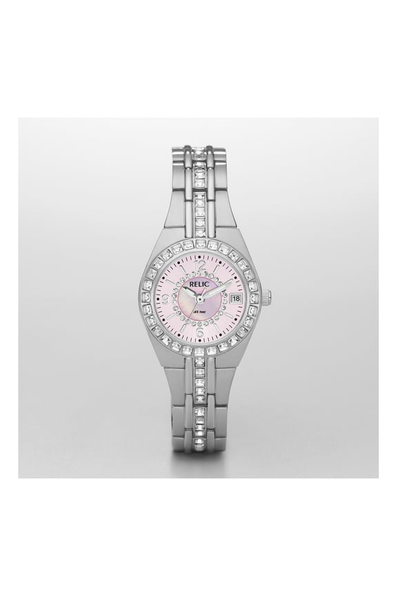 Women's Queen's Court Three-Hand Date, Stainless Steel Watch