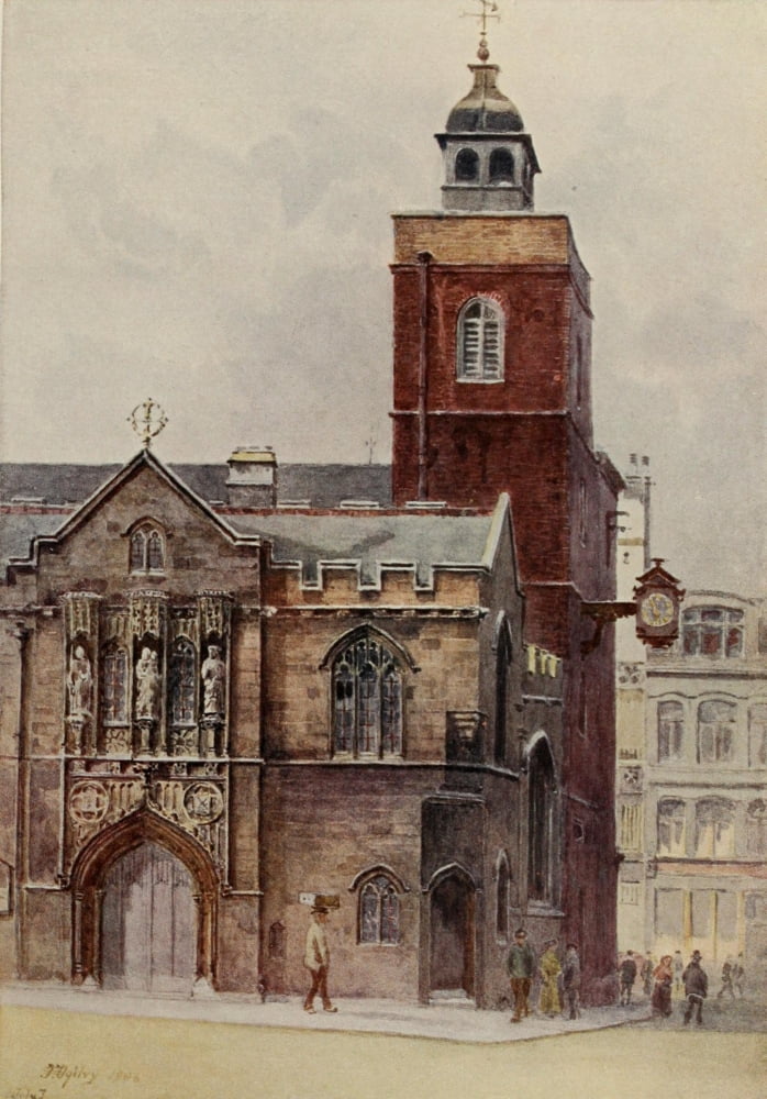 Relics & Memorials of London 1910 Allhallows Seething Lane Canvas Art - James Ogilvy (24 x 36)