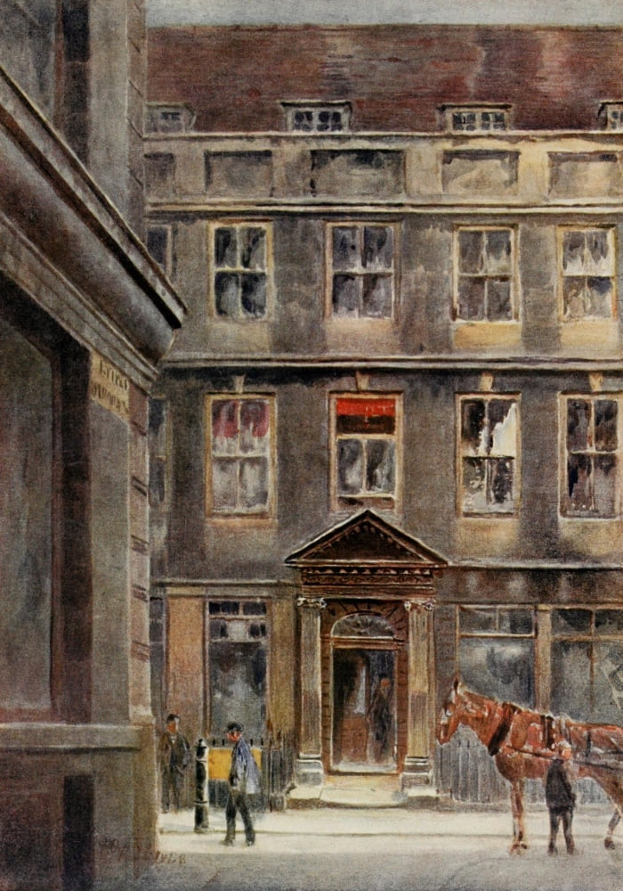 Relics & Memorials of London 1910 Lord Mayors House Austin Friars Canvas Art - James Ogilvy (18 x 24)