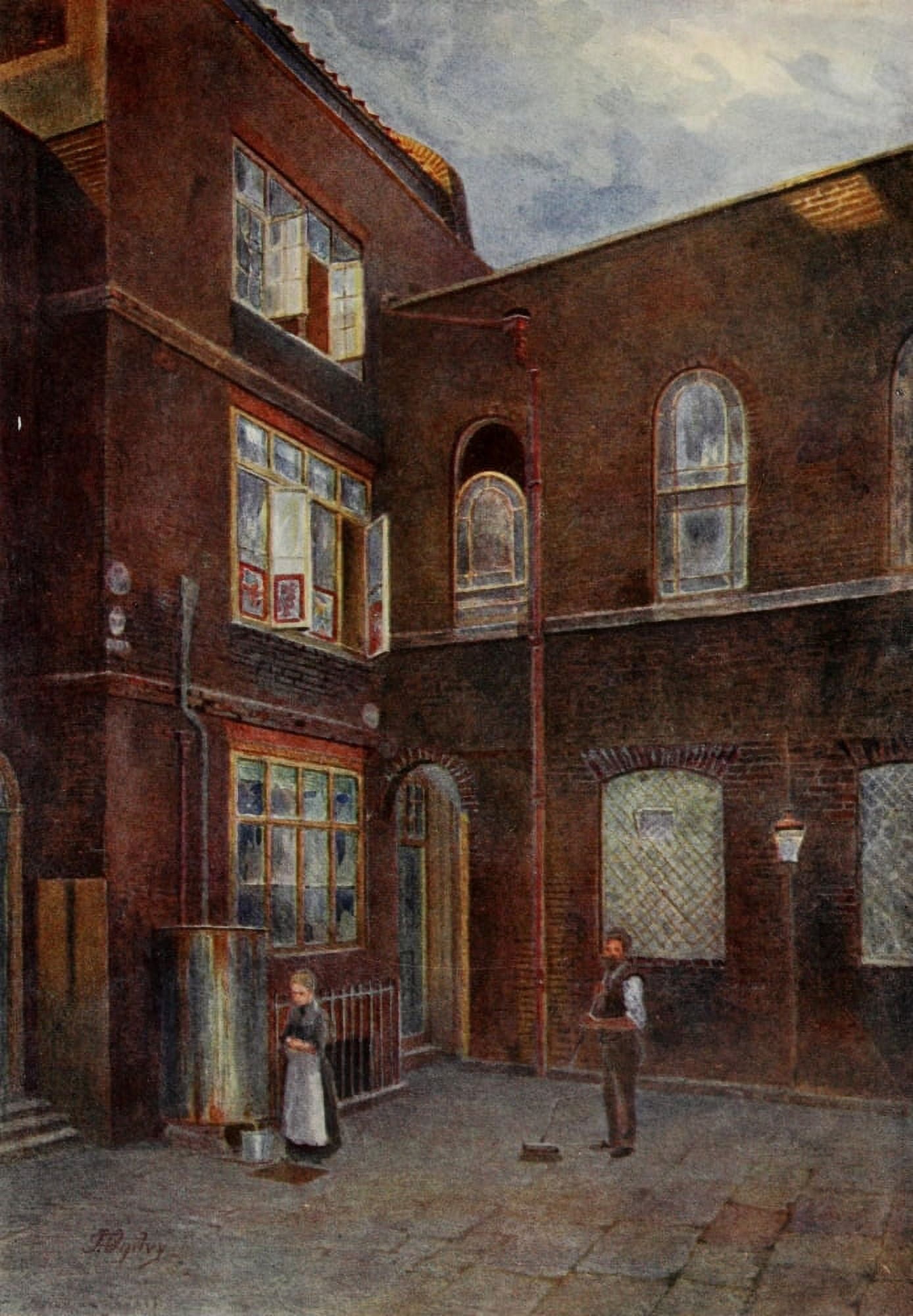 Relics & Memorials of London 1910 Moravian Chapel Canvas Art - James Ogilvy (24 x 36)