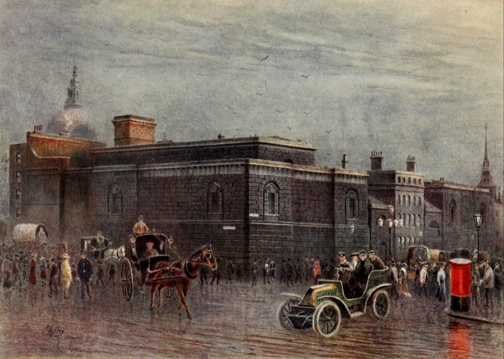 Relics & Memorials of London 1910 Newgate Prison Canvas Art - James Ogilvy (18 x 24)