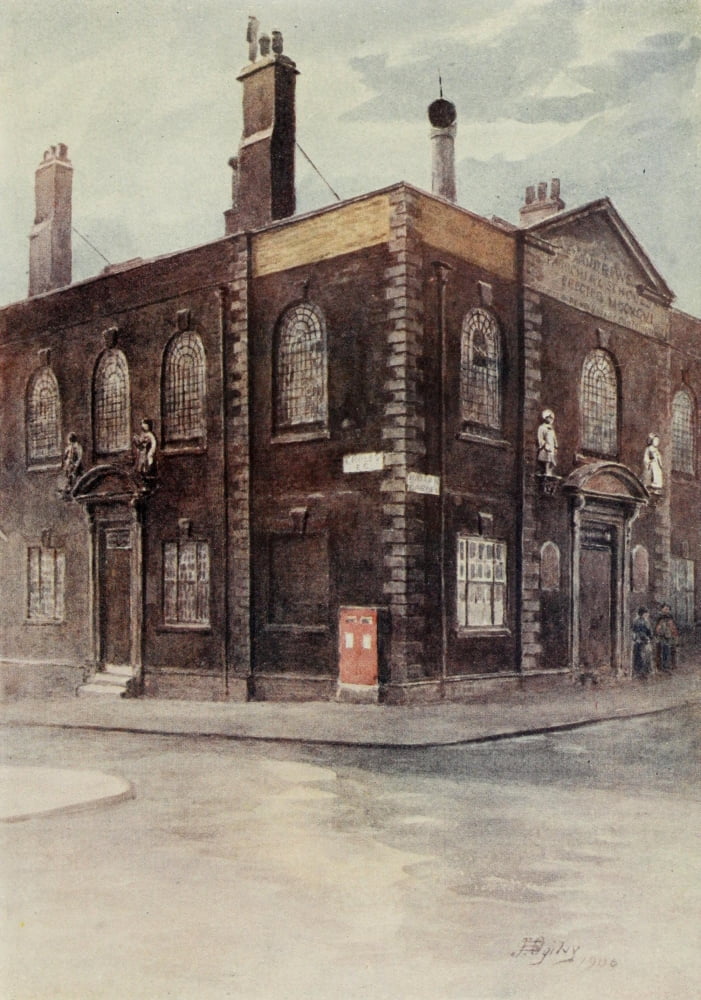 Relics & Memorials of London 1910 Parish School Hatton Garden Canvas Art - James Ogilvy (24 x 36)