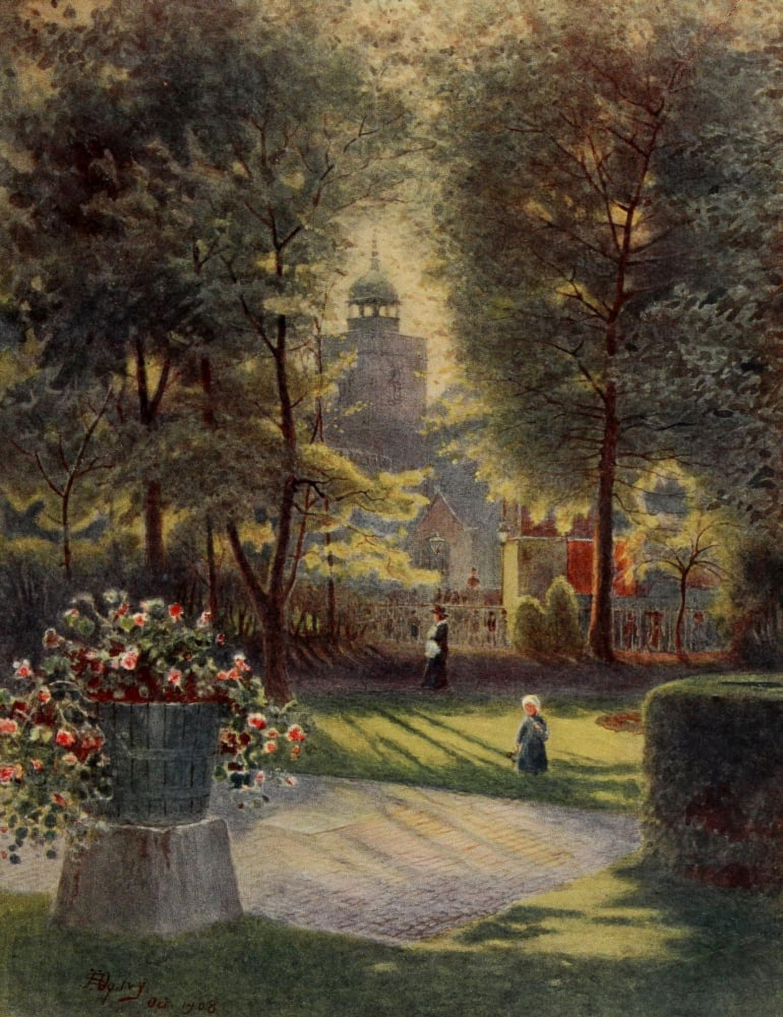 Relics & Memorials of London 1910 Place of Execution Tower Hill Canvas Art - James Ogilvy (24 x 36)