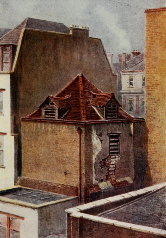 Relics & Memorials of London 1910 Tower of Elsing Hospital London Wall Canvas Art - James Ogilvy (18 x 24)