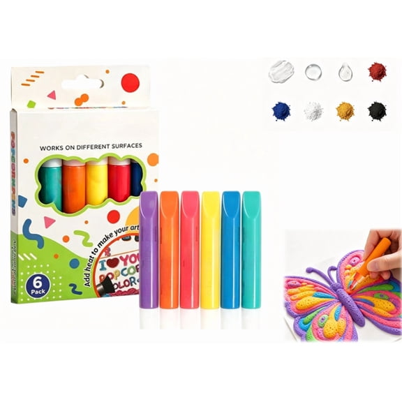 Relief Art Pen, Magic Pens 3d Puffy Drawing Kit, Bubble Art Markers for Crafts, Create Raised 3d Puffy with Bubble Pen