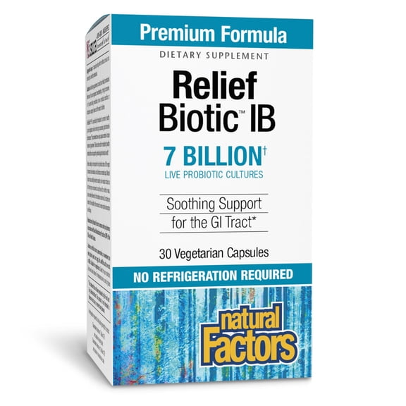 Relief Biotic 7 Billion by Natural Factors - 30 Veg Capsules