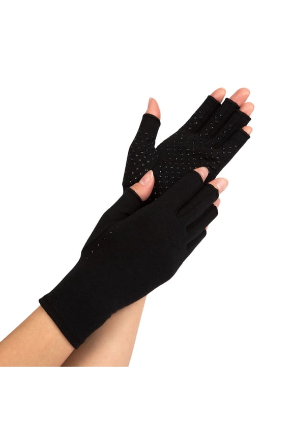 Relief From Arthritis Compression Gloves: Silicone Dots For Extra Grip